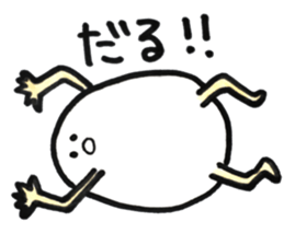 Japanese egg girl sticker #9829569