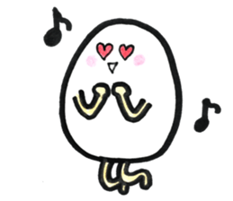 Japanese egg girl sticker #9829570