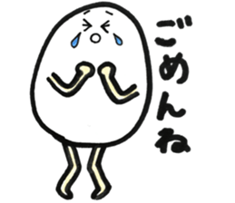 Japanese egg girl sticker #9829571