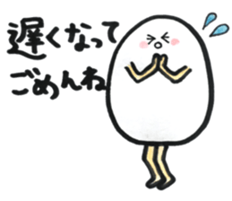 Japanese egg girl sticker #9829574