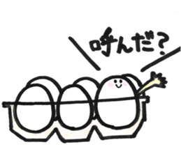 Japanese egg girl sticker #9829578