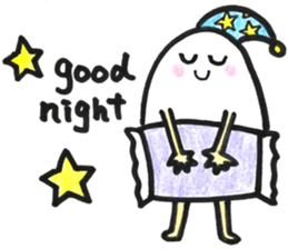 Japanese egg girl sticker #9829584