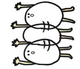 Japanese egg girl sticker #9829586