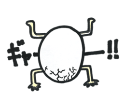 Japanese egg girl sticker #9829589