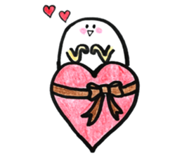 Japanese egg girl sticker #9829590