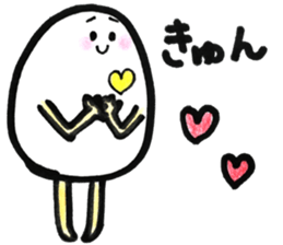 Japanese egg girl sticker #9829591