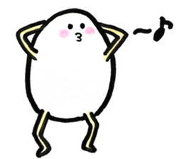 Japanese egg girl sticker #9829594