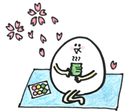 Japanese egg girl sticker #9829599