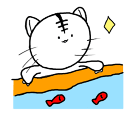 Stylish pretty Cat sticker #9830054