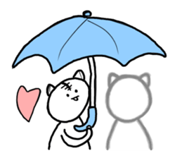 Stylish pretty Cat sticker #9830063