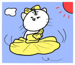 Stylish pretty Cat sticker #9830065