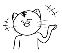 Stylish pretty Cat sticker #9830069