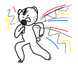 Stylish pretty Cat sticker #9830073