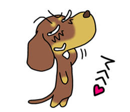 miniaturedachshund Basically greeting sticker #9830117
