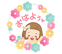 Natural sticker of the girl sticker #9830600