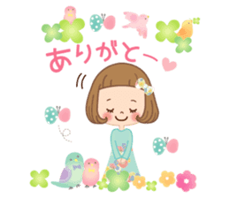 Natural sticker of the girl sticker #9830611