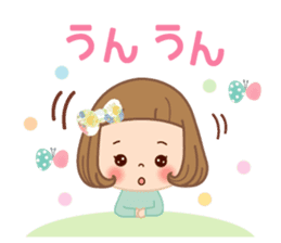 Natural sticker of the girl sticker #9830617