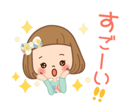 Natural sticker of the girl sticker #9830620