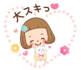 Natural sticker of the girl sticker #9830627