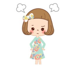 Natural sticker of the girl sticker #9830628