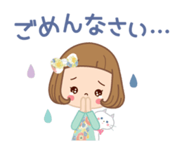 Natural sticker of the girl sticker #9830629