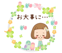 Natural sticker of the girl sticker #9830630