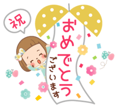 Natural sticker of the girl sticker #9830635
