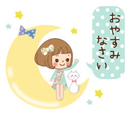 Natural sticker of the girl sticker #9830637