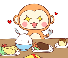 iridescent monkey sticker #9830771