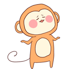 iridescent monkey sticker #9830794