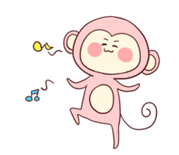 iridescent monkey sticker #9830797