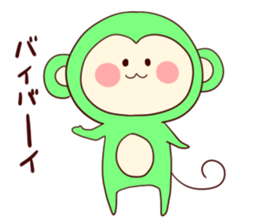 iridescent monkey sticker #9830799