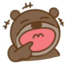 Big bear face sticker #9831169