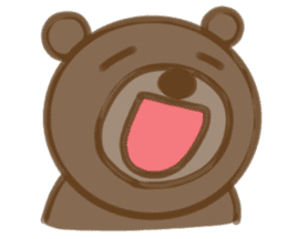 Big bear face sticker #9831170