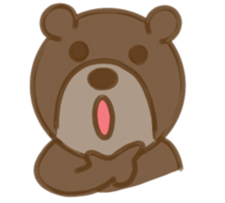 Big bear face sticker #9831172