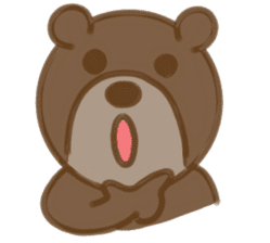 Big bear face sticker #9831172