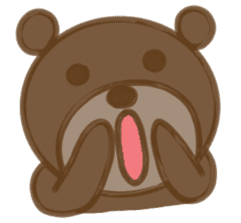 Big bear face sticker #9831176