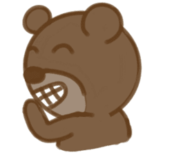 Big bear face sticker #9831182