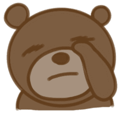 Big bear face sticker #9831184