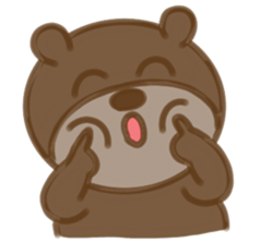 Big bear face sticker #9831193