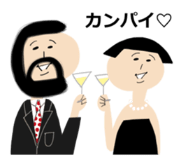 Okappa-san & Ohige-san vol.2 sticker #9832170