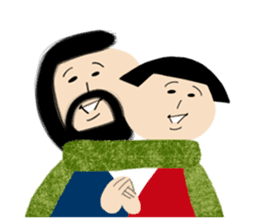 Okappa-san & Ohige-san vol.2 sticker #9832199