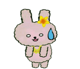 Hula-rabbit 1 sticker #9832293
