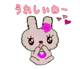 Hula-rabbit 1 sticker #9832303