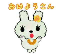 Hula-rabbit 1 sticker #9832304