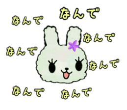Hula-rabbit 1 sticker #9832306