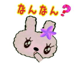 Hula-rabbit 1 sticker #9832310