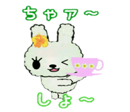 Hula-rabbit 1 sticker #9832314