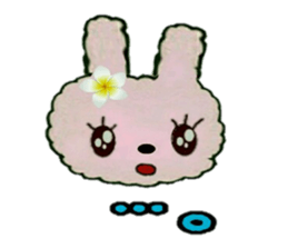 Hula-rabbit 1 sticker #9832315