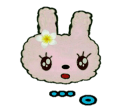 Hula-rabbit 1 sticker #9832315